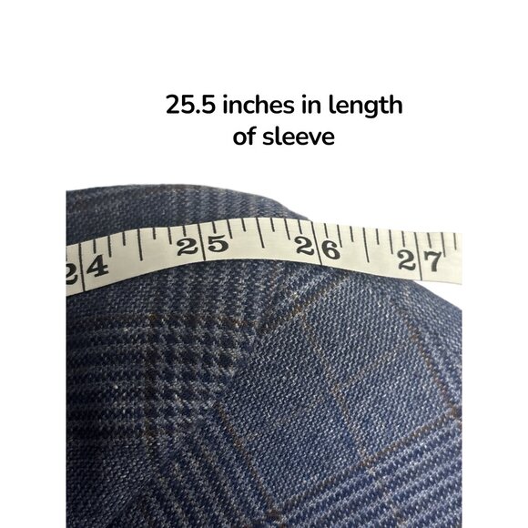 Rodd & Gunn Wool Blend Blazer Men’s L Blue Glen Plaid Check Sport Coat Woven - Picture 12 of 12